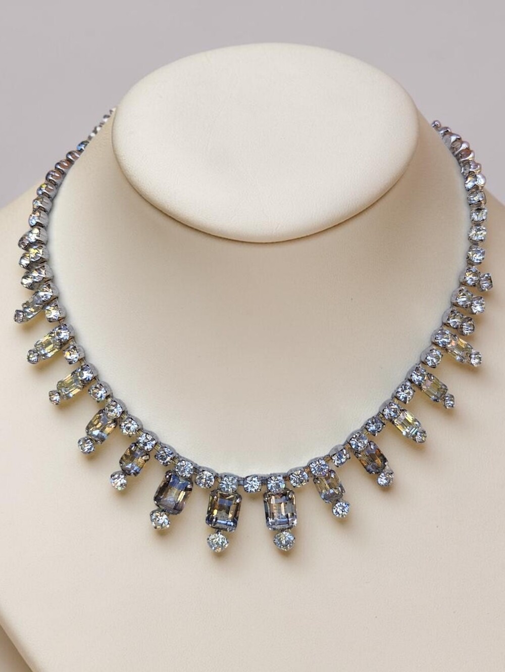 Vintage 1940s Kramer Of New York Rhinestone Necklace